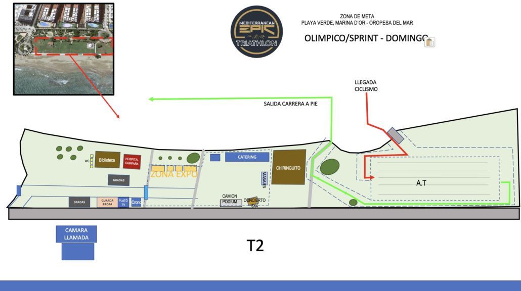 esquema de transiciones olimpico y sprint mediterranean epic triathlon t2