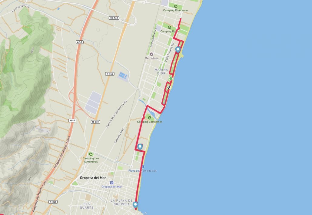 recorrido carrera a pie dull y half mediterranean epic triathlon